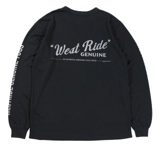 WESTRIDE -POWER DRY LONG TEE-2: POWER & SPEED- BLK