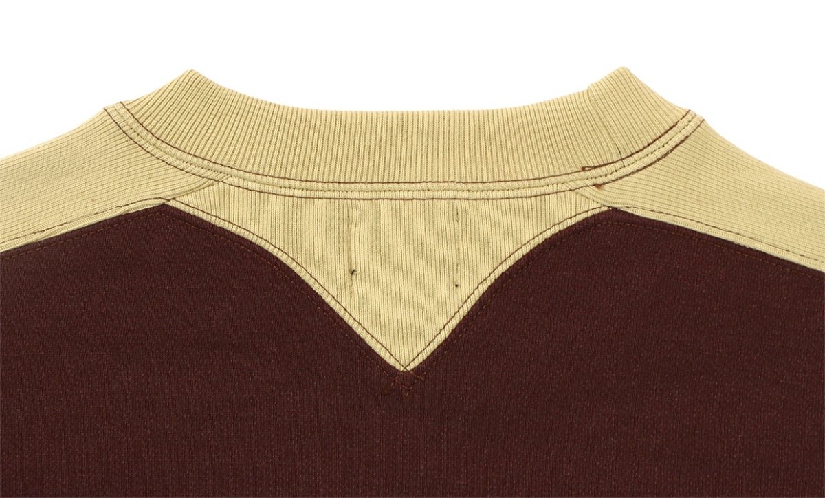 画像4: FREEWHEELERS & CO. ["USAAF 90TH BG 320TH BSQ JOLLY ROGER" ATHLETIC SWEAT SHIRT #2434011 OLD BROWN×DRY BEIGE size.42] (4)