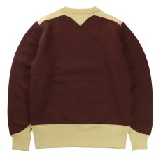 画像2: FREEWHEELERS & CO. ["USAAF 90TH BG 320TH BSQ JOLLY ROGER" ATHLETIC SWEAT SHIRT #2434011 OLD BROWN×DRY BEIGE size.42] (2)