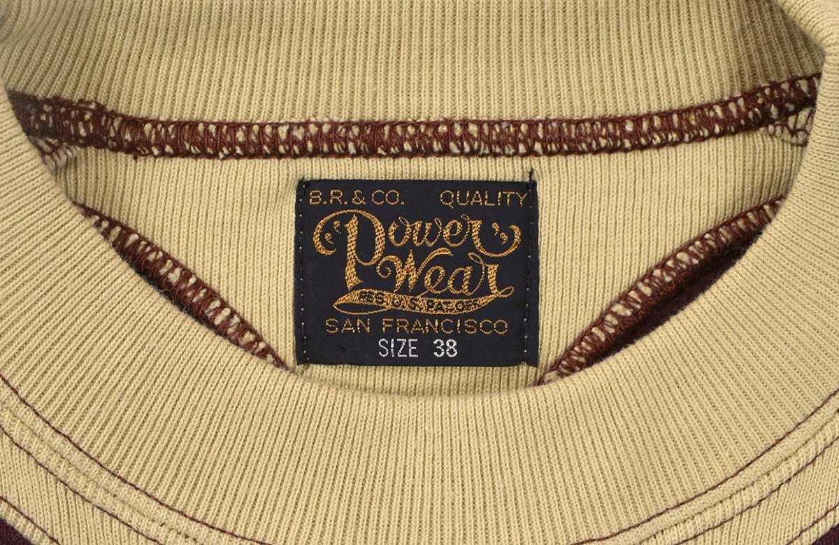 画像5: FREEWHEELERS & CO. ["USAAF 90TH BG 320TH BSQ JOLLY ROGER" ATHLETIC SWEAT SHIRT #2434011 OLD BROWN×DRY BEIGE size.42] (5)