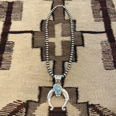 画像1: Navajo Samuel Yellowhain "Naja Necklace (Kingman Turquoise)"  (1)