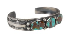 画像2: Navajo #2502 Fritson Toledo "Bangle (Pilot Mountain Turquoise)" (2)