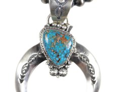 画像5: Navajo #2501 Samuel Yellowhair "Naja Necklace (Kingman Turquoise)"  (5)