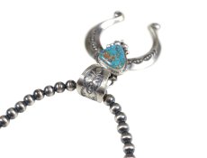 画像7: Navajo #2501 Samuel Yellowhair "Naja Necklace (Kingman Turquoise)"  (7)