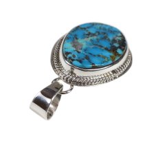 画像4: Navajo #2506 Lyle Piaso "Top (Kingman Turquoise)" (4)