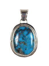 画像1: Navajo #2505 Lyle Piaso "Top (Kingman Turquoise)" (1)