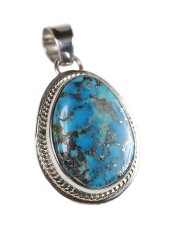 画像2: Navajo #2506 Lyle Piaso "Top (Kingman Turquoise)" (2)