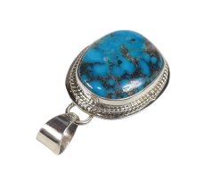 画像4: Navajo #2505 Lyle Piaso "Top (Kingman Turquoise)" (4)