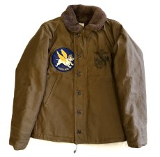画像1: FREEWHEELERS & CO. [1944 U.S.M.C. Marine Scout Bombing SQ932 "TEUFELHUND" TYPE N-1 #2531002 DARK KHAKI BEIGE size.38,40,42,44] (1)