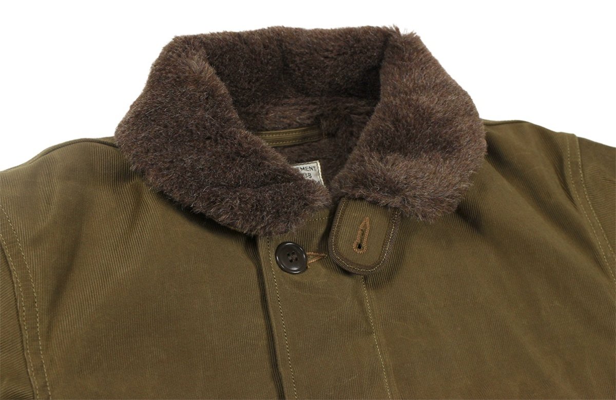 画像18: FREEWHEELERS & CO. [1944 U.S.M.C. Marine Scout Bombing SQ932 "TEUFELHUND" TYPE N-1 #2531002 DARK KHAKI BEIGE size.42,44] (18)