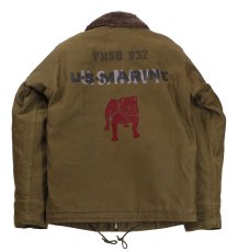画像2: FREEWHEELERS & CO. [1944 U.S.M.C. Marine Scout Bombing SQ932 "TEUFELHUND" TYPE N-1 #2531002 DARK KHAKI BEIGE size.42,44] (2)