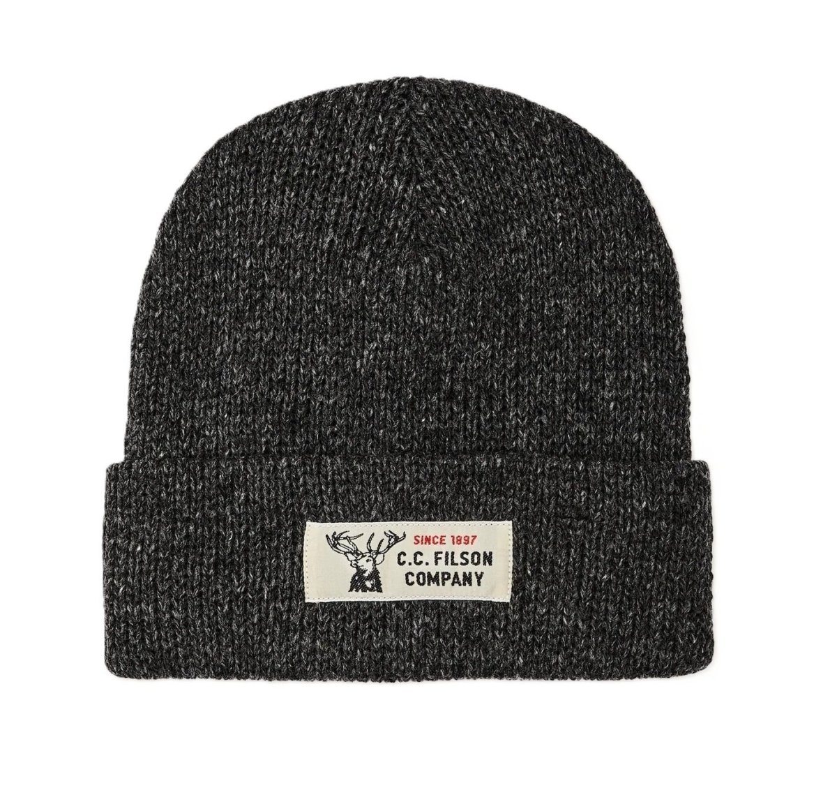 画像1: FILSON [-LINED RAGG WOOL BEANIE- CHARCOAL BLACK] (1)