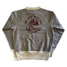 画像2: FREEWHEELERS & CO. ["THE LURE WITH THE CLAW" RAGLAN SLEEVE SWEAT SHIRT #2534001 MIX GRAY×OATMEAL size.38,40,42] (2)
