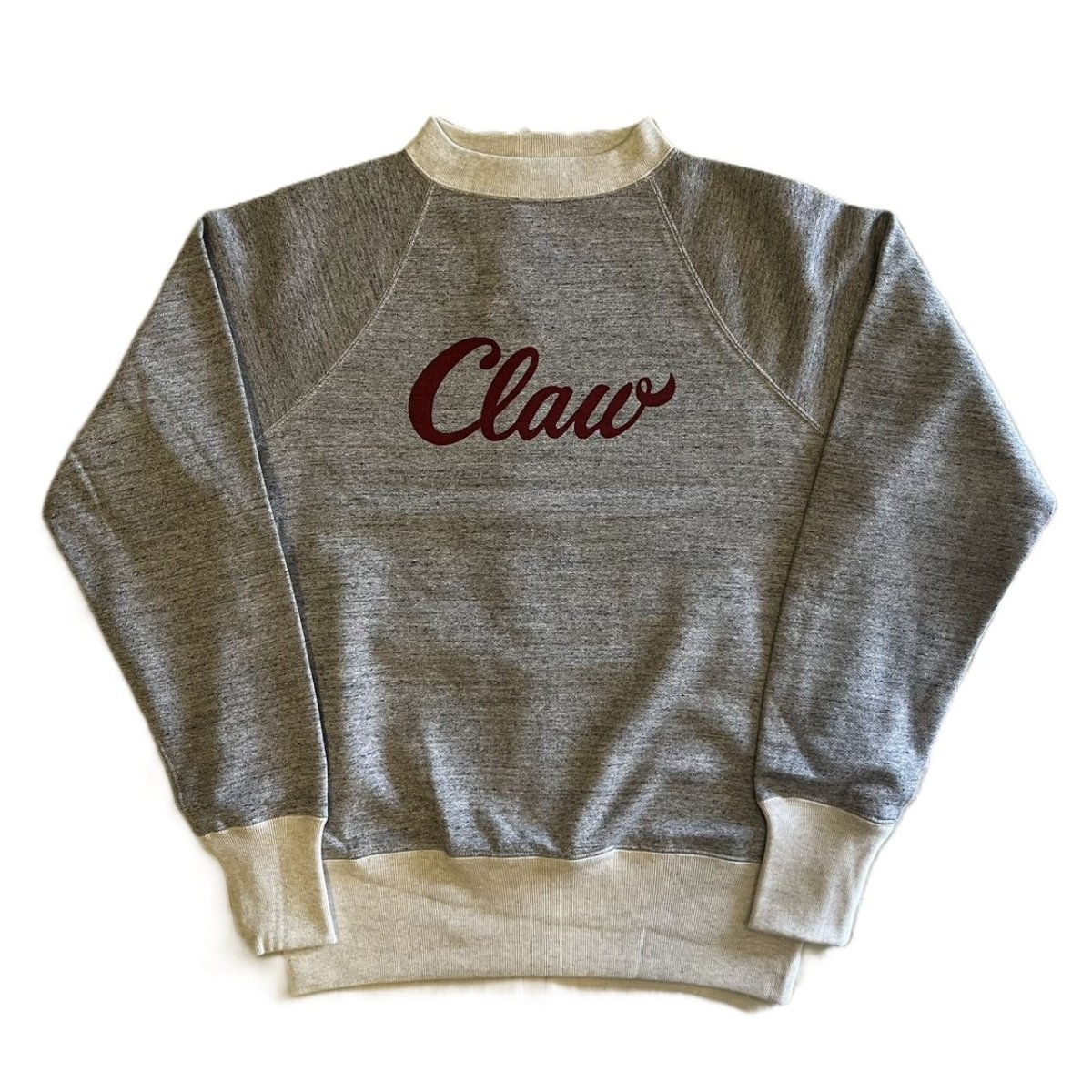 画像1: FREEWHEELERS & CO. ["THE LURE WITH THE CLAW" RAGLAN SLEEVE SWEAT SHIRT #2534001 MIX GRAY×OATMEAL size.38,40,42] (1)