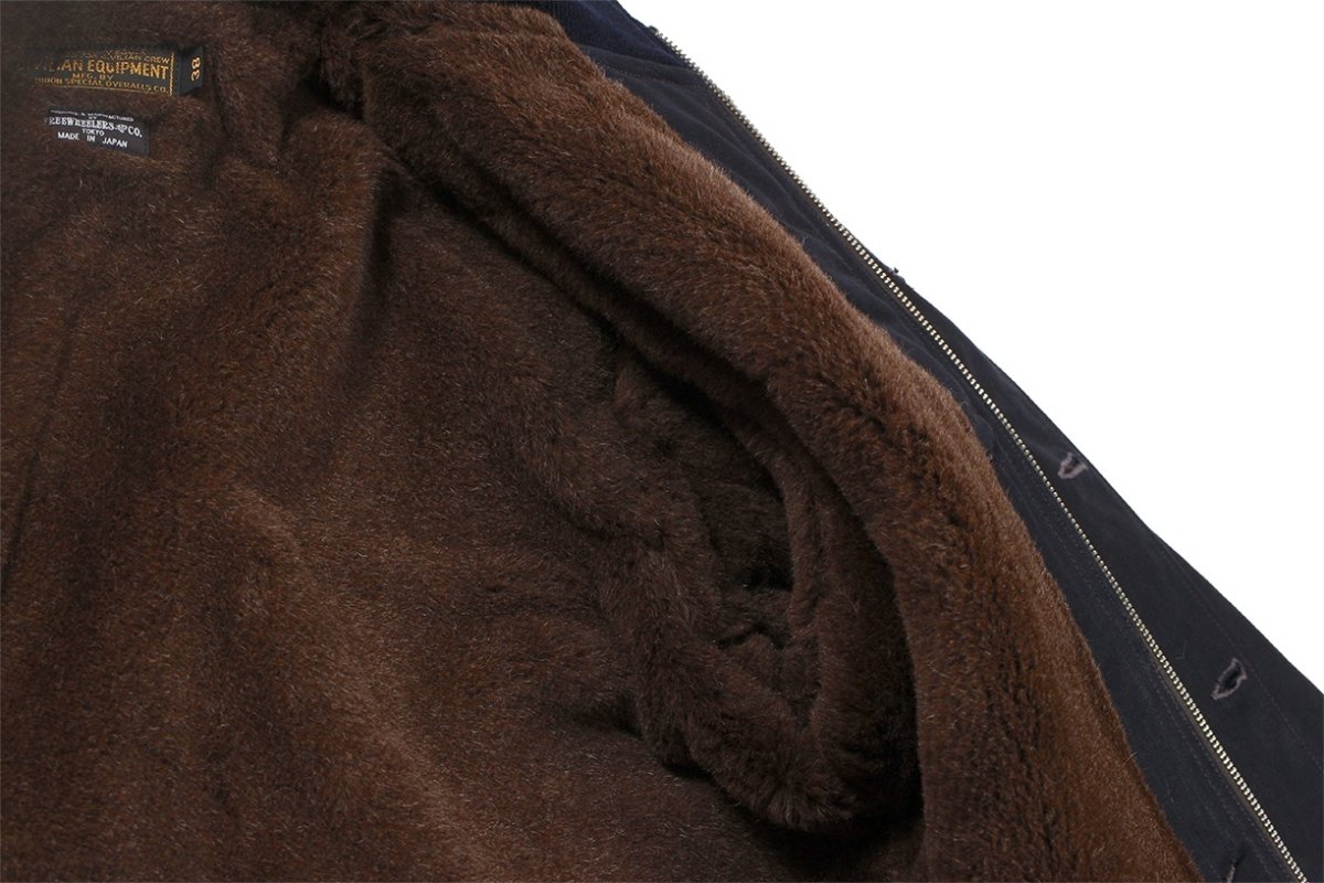 画像3: FREEWHEELERS & CO. ["KNUCKLE BONES" on "AAF 90thBG 400thBSQ" CIVILIAN DECK JACKET #2531004 DARK NAVY size.38,40,42,44] (3)