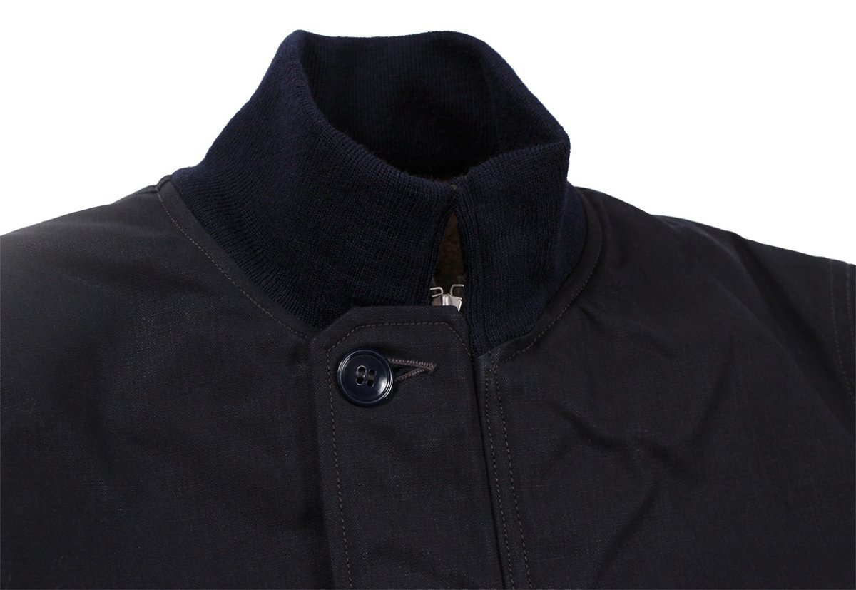 画像12: FREEWHEELERS & CO. ["KNUCKLE BONES" on "AAF 90thBG 400thBSQ" CIVILIAN DECK JACKET #2531004 DARK NAVY size.38,40,42,44] (12)