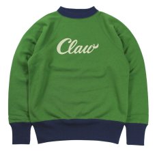 画像1: FREEWHEELERS & CO. ["THE LURE WITH THE CLAW" RAGLAN SLEEVE SWEAT SHIRT #2534002 YELLOW GREEN×OLD NAVY size.38,40] (1)