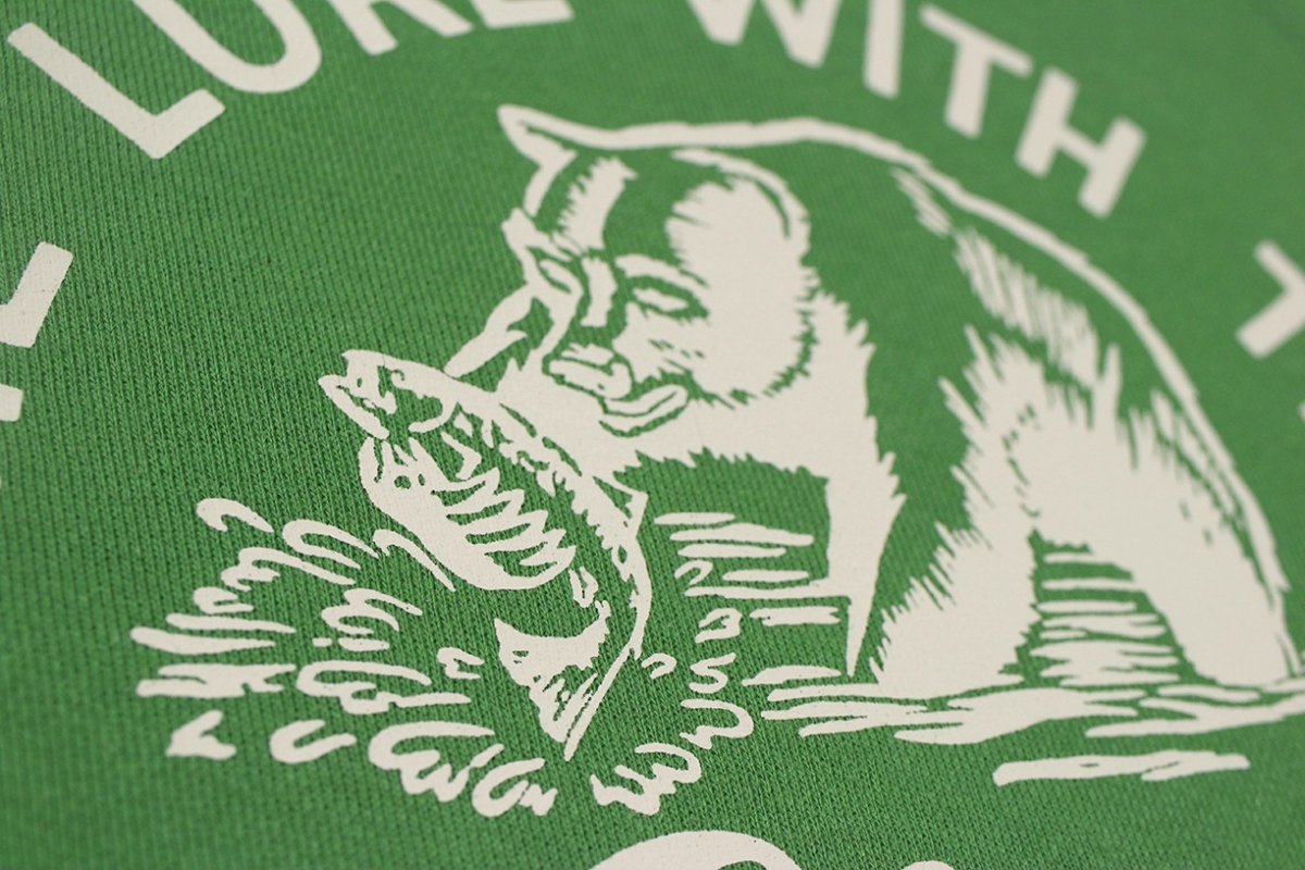 画像9: FREEWHEELERS & CO. ["THE LURE WITH THE CLAW" RAGLAN SLEEVE SWEAT SHIRT #2534002 YELLOW GREEN×OLD NAVY size.38,40] (9)