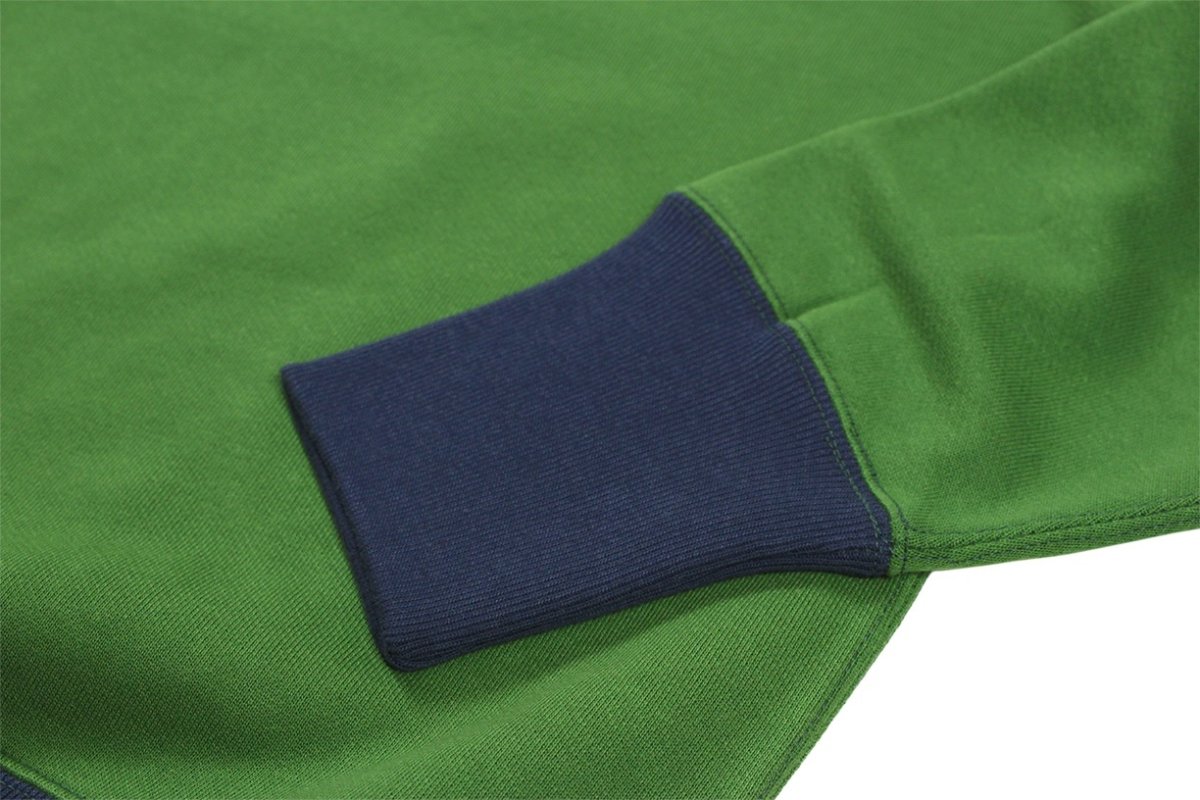 画像10: FREEWHEELERS & CO. ["THE LURE WITH THE CLAW" RAGLAN SLEEVE SWEAT SHIRT #2534002 YELLOW GREEN×OLD NAVY size.38,40] (10)