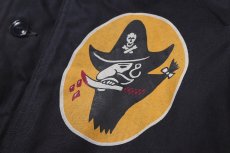画像8: FREEWHEELERS & CO. ["KNUCKLE BONES" on "AAF 90thBG 400thBSQ" CIVILIAN DECK JACKET #2531004 DARK NAVY size.38,40,42,44] (8)