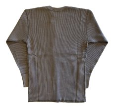画像2: FREEWHEELERS & CO. ["KNUCKLE BONES" on "AAF 90thBG 400thBSQ" CREW NECKED THERMAL LONG SLEEVE SHIRT #2535008 MEDIUM GRAY size.M,L,XL] (2)