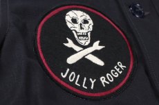 画像6: FREEWHEELERS & CO. ["KNUCKLE BONES" on "AAF 90thBG 400thBSQ" CIVILIAN DECK JACKET #2531004 DARK NAVY size.38,40,42,44] (6)