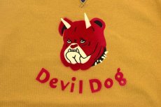 画像5: FREEWHEELERS & CO. ["Devil Dog" DOUBLE V SWEAT SHIRT #2534003 OLD GOLD×DEEP BLUEBERRY size.40,42,44] (5)