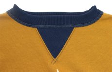 画像3: FREEWHEELERS & CO. ["Devil Dog" DOUBLE V SWEAT SHIRT #2534003 OLD GOLD×DEEP BLUEBERRY size.40,42,44] (3)
