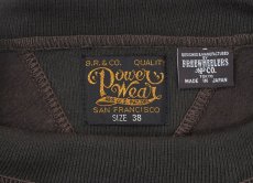 画像4: FREEWHEELERS & CO. ["Devil Dog" DOUBLE V SWEAT SHIRT #2534003 CHARCOAL BLACK×SOOT BLACK size.38,40,42] (4)