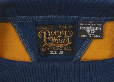 画像4: FREEWHEELERS & CO. ["Devil Dog" DOUBLE V SWEAT SHIRT #2534003 OLD GOLD×DEEP BLUEBERRY size.40,42,44] (4)