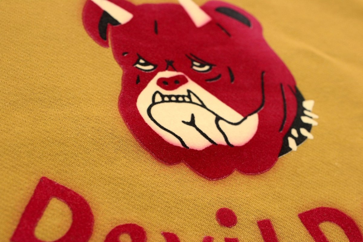 画像6: FREEWHEELERS & CO. ["Devil Dog" DOUBLE V SWEAT SHIRT #2534003 OLD GOLD×DEEP BLUEBERRY size.40,42,44] (6)