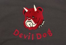 画像5: FREEWHEELERS & CO. ["Devil Dog" DOUBLE V SWEAT SHIRT #2534003 CHARCOAL BLACK×SOOT BLACK size.38,40,42] (5)