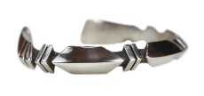 画像2: Navajo #2519 Jasper Nelson "Cut Out Triangle Bangle" (2)