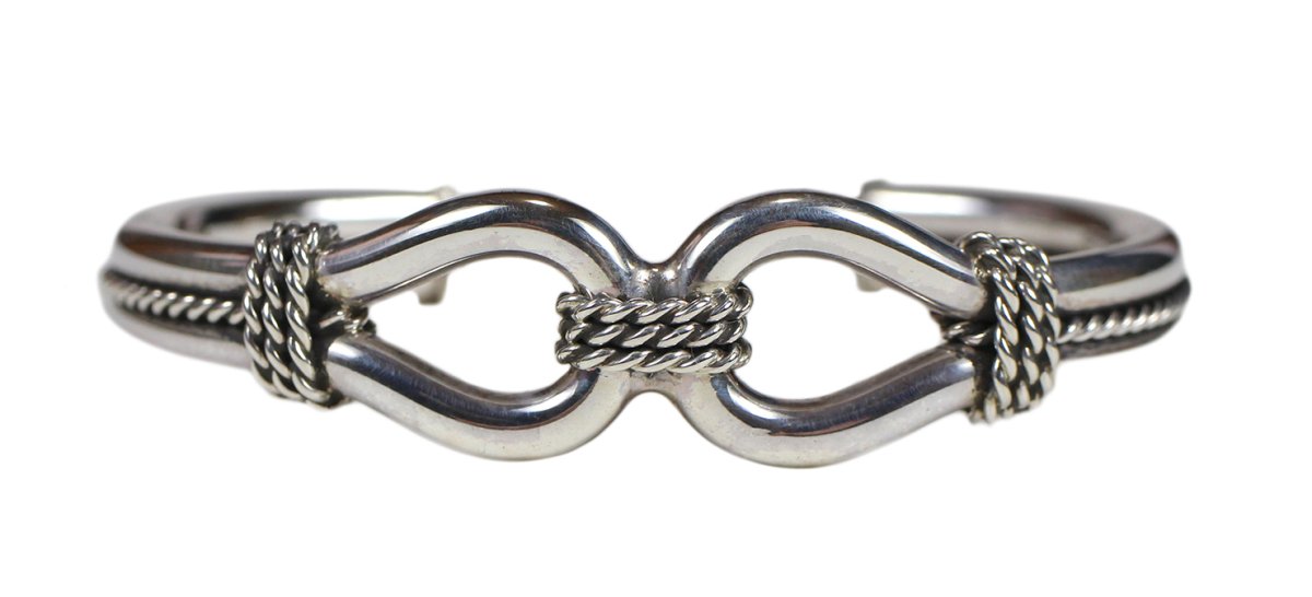 画像1: Navajo #2517 Steve Arviso "Horse Whisperer Bangle" (1)