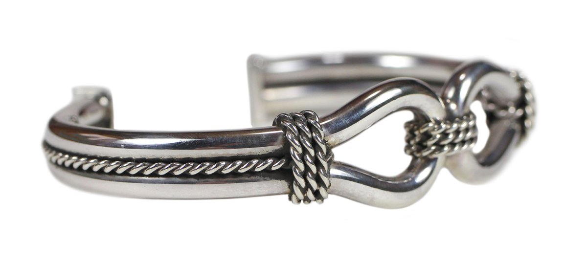 画像2: Navajo #2517 Steve Arviso "Horse Whisperer Bangle" (2)