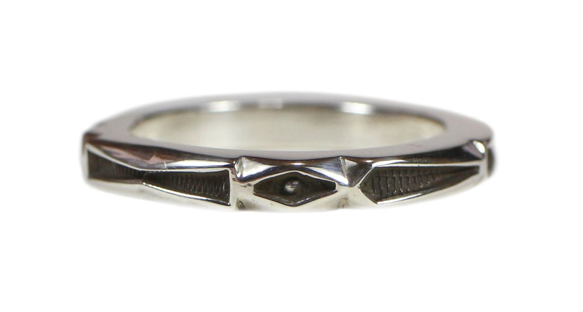 画像6: Navajo #2524 Jennifer Curtis "Square wire Ring" (6)