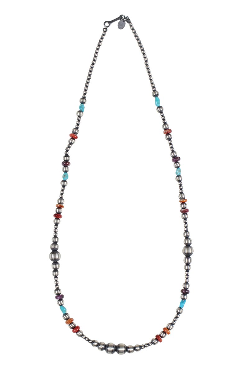 画像1: Navajo #2522 Theresa Belone "Navajo Pearl Beads Necklace" 55cm (1)