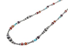 画像2: Navajo #2522 Theresa Belone "Navajo Pearl Beads Necklace" 55cm (2)