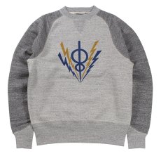 画像1: FREEWHEELERS & CO. ["HARPER HOT IRONS V8" FREEDOM SLEEVE DOUBLE V SWEAT SHIRT #2534006 MIX GRAY×GRAINED CHARCOAL GRAY size.38] (1)