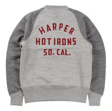 画像2: FREEWHEELERS & CO. ["HARPER HOT IRONS V8" FREEDOM SLEEVE DOUBLE V SWEAT SHIRT #2534006 MIX GRAY×GRAINED CHARCOAL GRAY size.38] (2)