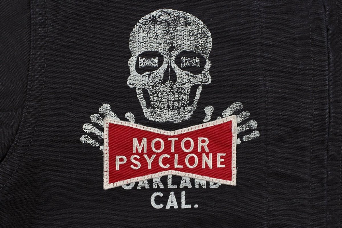 画像6: FREEWHEELERS & CO. ＜MOTOR PSYCLONE GARAGE SERIES＞ ["RISING FROM HELL" GARAGE WORKER JACKET #2531019 YARN-DYED RUDE BLACK size.40] (6)