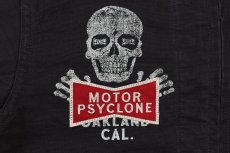 画像6: FREEWHEELERS & CO. ＜MOTOR PSYCLONE GARAGE SERIES＞ ["RISING FROM HELL" GARAGE WORKER JACKET #2531019 YARN-DYED RUDE BLACK size.40] (6)