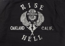 画像8: FREEWHEELERS & CO. ＜MOTOR PSYCLONE GARAGE SERIES＞ ["RISING FROM HELL" GARAGE WORKER JACKET #2531019 YARN-DYED RUDE BLACK size.40] (8)