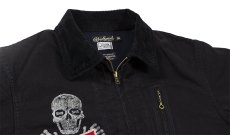 画像12: FREEWHEELERS & CO. ＜MOTOR PSYCLONE GARAGE SERIES＞ ["RISING FROM HELL" GARAGE WORKER JACKET #2531019 YARN-DYED RUDE BLACK size.40] (12)