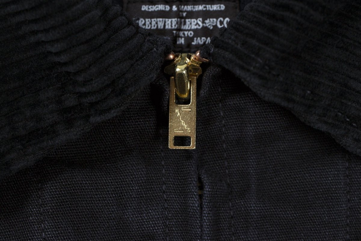 画像11: FREEWHEELERS & CO. ＜MOTOR PSYCLONE GARAGE SERIES＞ ["RISING FROM HELL" GARAGE WORKER JACKET #2531019 YARN-DYED RUDE BLACK size.40] (11)