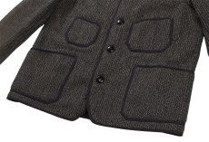 画像8: 【予約商品/12月頃〜再入荷予定】FREEWHEELERS & CO. ["LONGSHOREMAN" WINTER WORKER JACKET #2631014 GRAINED BLACK STRIPE×BLACK size.36,38,40,42,44] (8)