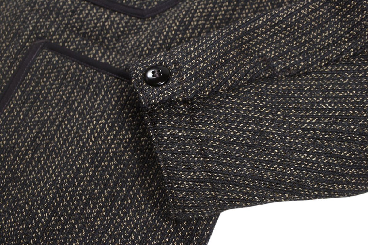 画像12: 【予約商品/12月頃〜再入荷予定】FREEWHEELERS & CO. ["LONGSHOREMAN" WINTER WORKER JACKET #2631014 GRAINED BLACK STRIPE×BLACK size.36,38,40,42,44] (12)