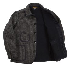 画像3: 【予約商品/12月頃〜再入荷予定】FREEWHEELERS & CO. ["LONGSHOREMAN" WINTER WORKER JACKET #2631014 GRAINED BLACK STRIPE×BLACK size.36,38,40,42,44] (3)