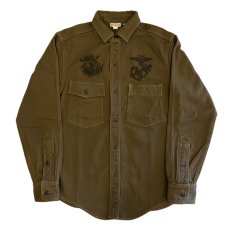 画像1: FREEWHEELERS & CO. [1944 U.S.M.C. Marine Scout Bombing SQ932 "TEUFELHUND" Gemsa #2533002 KHAKI OLIVE size.15,16,17,17 1/2] (1)