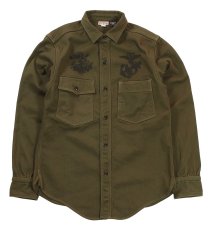 画像1: FREEWHEELERS & CO. [1944 U.S.M.C. Marine Scout Bombing SQ932 "TEUFELHUND" Gemsa #2533002 KHAKI OLIVE size.17] (1)